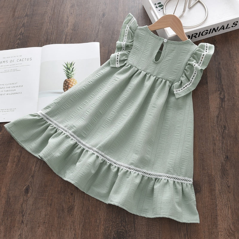 Girls Casual Dresses Fashion Kids Girl Party Ruffles Cute Costumes Children Princess Lace Dress The Clothing Company Sydney