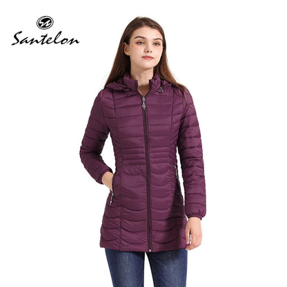Winter Ultralight Warm Long Parka Coat Hooded Women Outdoor Padded Cotton Clothing Outerwear Jacket The Clothing Company Sydney
