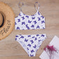 2 Piece Kids Swimwear Swimsuit Print Girls Kid Bikini Set 5-14 Years Children Bandage Swimming Suit Beachwear The Clothing Company Sydney