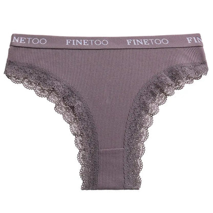 LBECLEY Plus Size Cotton Underwear for Women Lace Hollowed Out