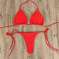 2 Piece Women Summer Swimwear Bikini Set Bra Tie Side G-String Thong Beach Suit Swimsuit Bathing Suit Swimming Suit The Clothing Company Sydney