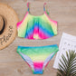 2 Piece Kids Swimwear Swimsuit Print Girls Kid Bikini Set 5-14 Years Children Bandage Swimming Suit Beachwear The Clothing Company Sydney