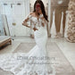 Boho Wedding Dresses Mermaid Lace Long Sleeves Wedding Gown Vintage White Ivory Custom Made Luxury Bridal Dress The Clothing Company Sydney