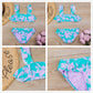 2 Piece Kids Swimwear Swimsuit Print Girls Kid Bikini Set 5-14 Years Children Bandage Swimming Suit Beachwear The Clothing Company Sydney