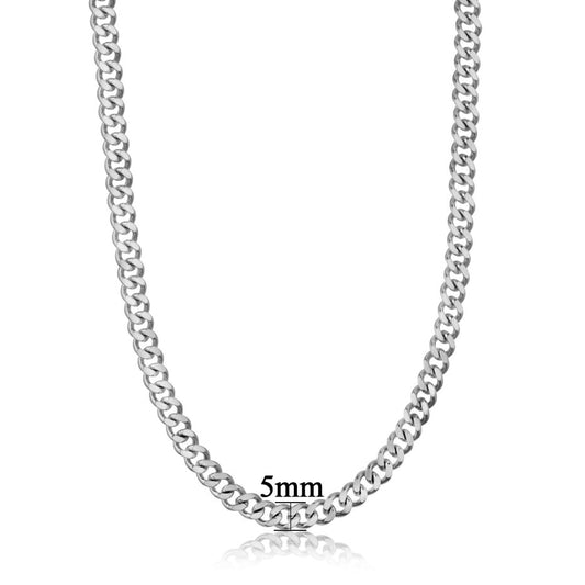 Neck Heavy Gold Chain For Men Women UnisexBig Long Necklaces Male Gold Silver Colour Hip hop Stainless Steel Cuban Chain Necklace The Clothing Company Sydney