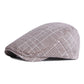 Cotton Spring Summer Plaid Newsboy Caps Flat Peaked Cap Men and Women Painter Beret Hats The Clothing Company Sydney