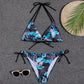 2 Piece Swimwear Swimsuit Women Bikini Micro Floral Bikinis Set Beach Thong Bathing Suit Lace Up Swim Suits The Clothing Company Sydney