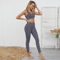 2 Piece Set Workout Gym Clothes For Women Yoga Set Solid Colour Fitness Leggings Sportswear Women's Yoga Wear Sport Bra And Pants The Clothing Company Sydney