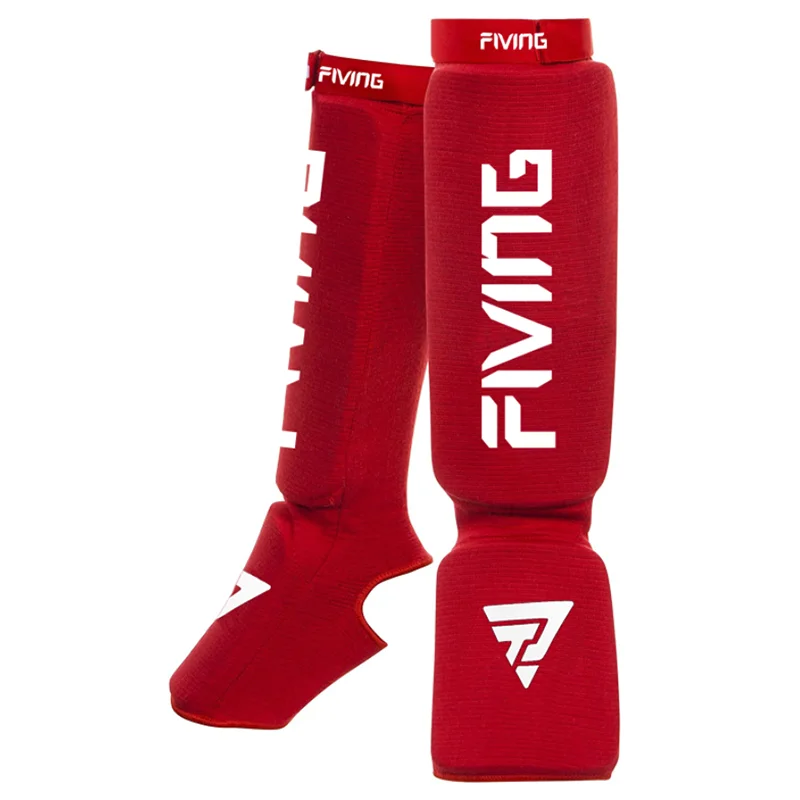 Cotton Boxing Shin Guards MMA Instep Ankle Protector Foot Protection TKD Kickboxing Pad Muaythai Training Leg Support Protectors The Clothing Company Sydney