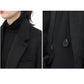 Women's Wool Blend Coat Solid Mid Long Woollen Blazer Thick Warm Blouse Overcoat Office Autumn Winter Jacket