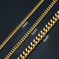 Neck Heavy Gold Chain For Men Women UnisexBig Long Necklaces Male Gold Silver Colour Hip hop Stainless Steel Cuban Chain Necklace The Clothing Company Sydney