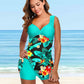 Plus Size Two Piece Swimsuit Swimwear Women Flower Print Summer Large Bathing Suits Tankini Beachwear Bikini Swimdress The Clothing Company Sydney