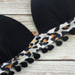 2 Piece Push Up Bikini Swimwear Women Tassel Black Ball Leopard Swimsuit Bathing Suit Bikinis Set Biquini Brazilian Beach Wear The Clothing Company Sydney