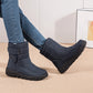 Non Slip Waterproof Snow Boots Women's Thick Plush Winter Ankle Boots Platform Keep Warm Cotton Padded Shoes