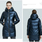 Women's Hooded Winter jacket fashion casual slim long warm cotton coat ladies parkas