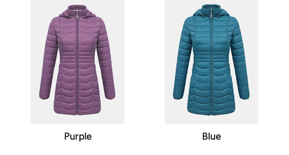 Winter Ultralight Warm Long Parka Coat Hooded Women Outdoor Padded Cotton Clothing Outerwear Jacket The Clothing Company Sydney