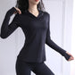 Women's Back Forked Yoga Shirt Long Sleeve Thumb Hole Running T-shirt Mesh Breathable Sports Hoodie Fitness Top Gym Workout Blouse The Clothing Company Sydney