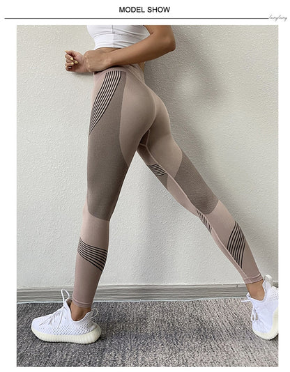 Yoga Seamless Leggings Gym Yoga Pants Women's High Waist Yoga Leggings Sports Fitness Clothing Sport Pants Sportswear The Clothing Company Sydney