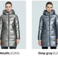 Women's Hooded Winter jacket fashion casual slim long warm cotton coat ladies parkas