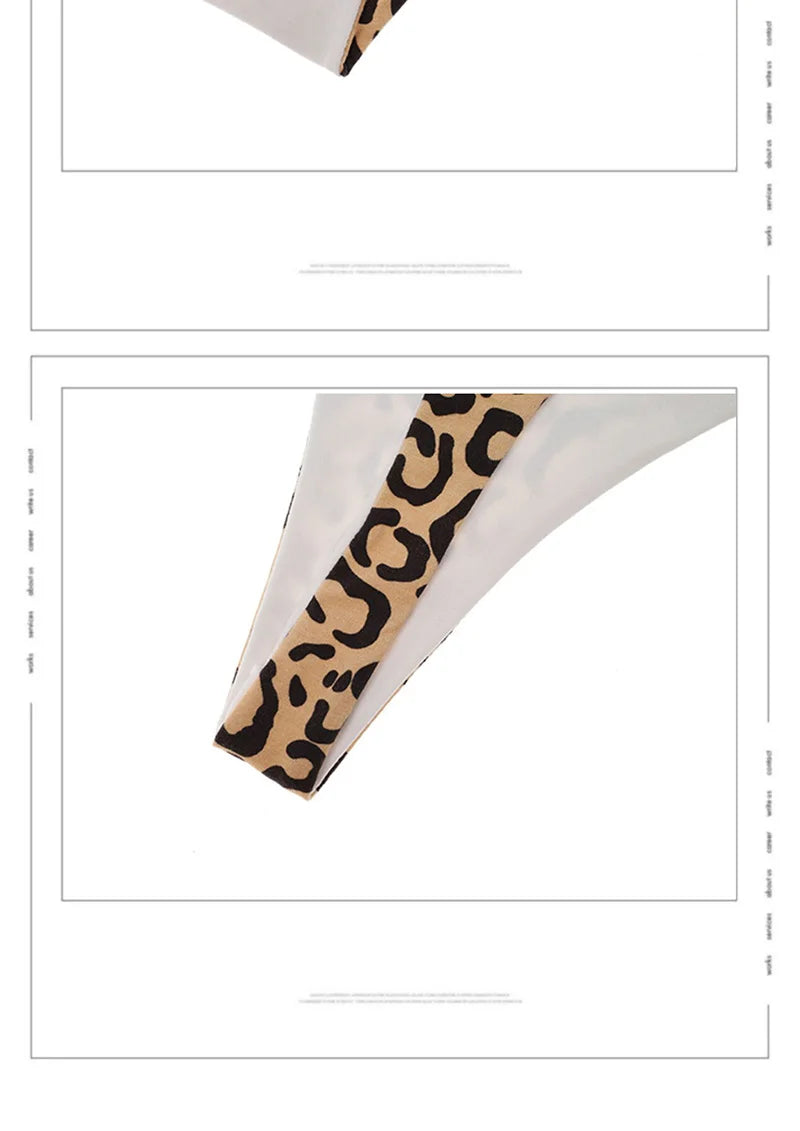 Cotton G String Leopard Women Panties Flower Briefs Thong T-back Underwear Low Waist Seamless Lingerie
