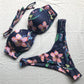 9 colours Bikini Push Up Swimsuit Swimwear Women Two-piece Bikini set With Bra Cup Bather Bandeau Bathing Suit The Clothing Company Sydney