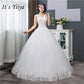 V-neck Wedding Dresses Off White Sequined Wedding Gown