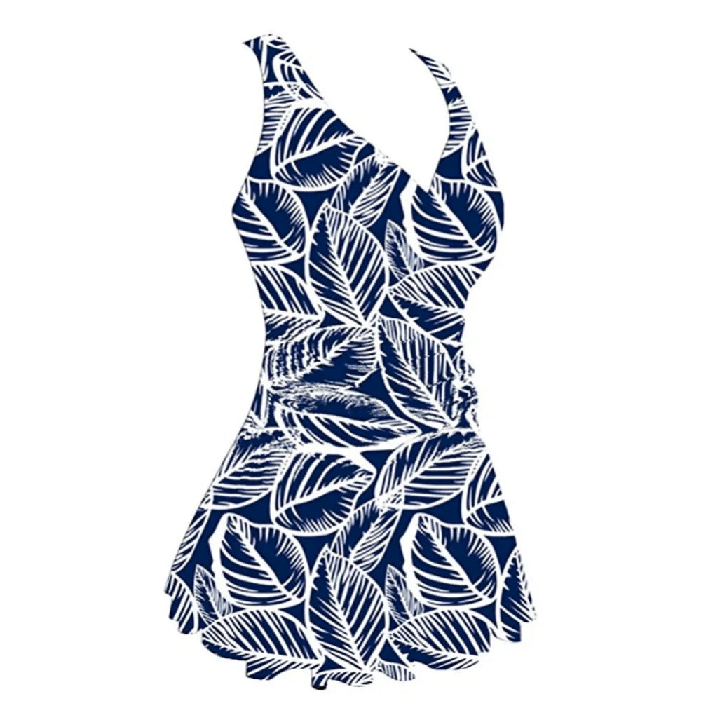 Plus Size One Piece Swimsuit Women's Swimwear with Skirt Swimdress Monokini Vintage Bathing Suit The Clothing Company Sydney