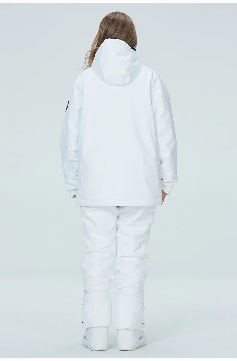 2 Piece Ski Suit Women's Snowboard Clothing Sets Waterproof Windproof Skiing Jacket Pants Snow Overalls