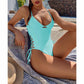 Lace Up Underwired One Piece Swimsuit Swimwear Backless Monokini Bather Bathing Suit Deep V Neck Swimwear The Clothing Company Sydney