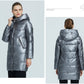 Women's Hooded Winter jacket fashion casual slim long warm cotton coat ladies parkas