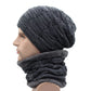 Winter Beanie Scarf skullies beanies Soft Skull Warm Baggy Cap Mask Hats For Men Women Knitted Hat