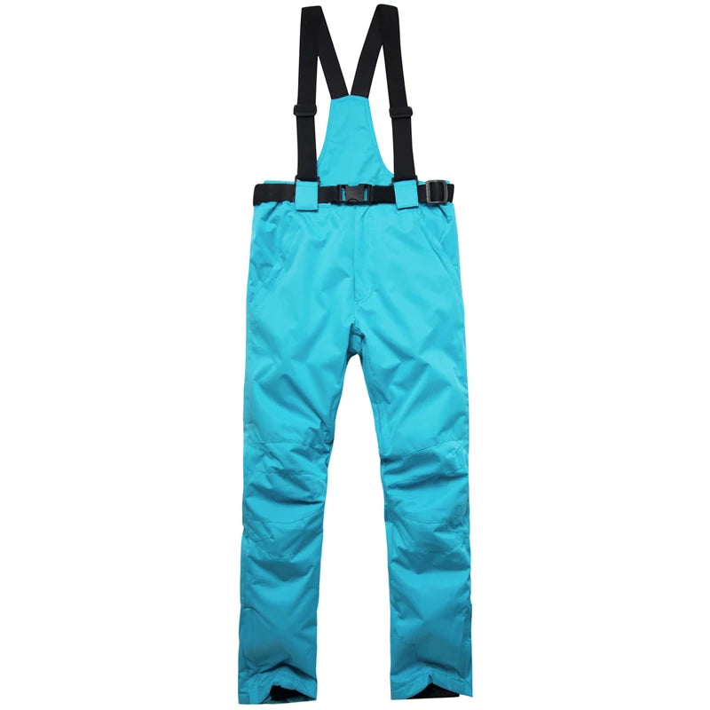 Women's Snow Suit Winter Outdoor Snowboarding Clothing Waterproof Skiing Costume Sets Jackets + Belt Pants