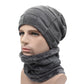 Winter Beanie Scarf skullies beanies Soft Skull Warm Baggy Cap Mask Hats For Men Women Knitted Hat