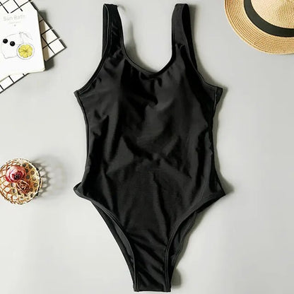 One Piece Swimsuit Women Thong Swimwear High Cut Trikini Backless Monokini Bather Bathing Suit Swim Bodysuit Beachwear The Clothing Company Sydney