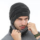 Winter Beanie Scarf skullies beanies Soft Skull Warm Baggy Cap Mask Hats For Men Women Knitted Hat