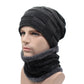 Winter Beanie Scarf skullies beanies Soft Skull Warm Baggy Cap Mask Hats For Men Women Knitted Hat