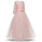 Lace Princess Dress for Girls Long Sleeve Wedding Party Gown Birthday Children Tulle Dress Teenage Formal Long Dress