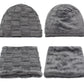 Winter Beanie Scarf skullies beanies Soft Skull Warm Baggy Cap Mask Hats For Men Women Knitted Hat