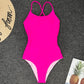 Sexy One Piece Swimsuit Black Monokini Backless Trikini 2020 Swimwear Women Bikinis Thong Triquini Female Bandage Bathing Suits The Clothing Company Sydney