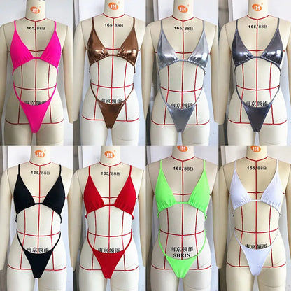 Extreme Mini Micro String Women Swimwear One Piece Swimsuit Female Cross Backless Monokini High Cut Bathing Suit The Clothing Company Sydney