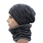 Winter Beanie Scarf skullies beanies Soft Skull Warm Baggy Cap Mask Hats For Men Women Knitted Hat