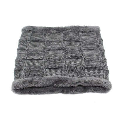 Winter Beanie Scarf skullies beanies Soft Skull Warm Baggy Cap Mask Hats For Men Women Knitted Hat - The Clothing Company Sydney