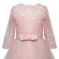 Lace Princess Dress for Girls Long Sleeve Wedding Party Gown Birthday Children Tulle Dress Teenage Formal Long Dress