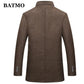 Autumn winter wool trench coat Men's wool jackets