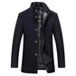 Autumn winter wool trench coat Men's wool jackets