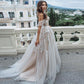 LORIE Champagne Boho Wedding Dress 2020 Lace Appliques Tulle Backless Beach Wedding Gowns Off Shoulder Princess Bridal Dress The Clothing Company Sydney