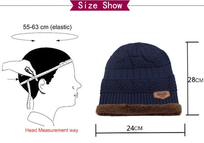 Winter Beanie Knitted Hat Scarf Skullies Beanies Men Winter Hats For Men Women Caps Mask Hats - The Clothing Company Sydney