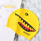 Men's Swimming Cap Adult Elastic Shark Swimming Caps Waterproof Protect Ears Long Hair Soft Women Bathing Cap