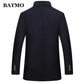 Autumn winter wool trench coat Men's wool jackets