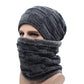 Winter Beanie Scarf skullies beanies Soft Skull Warm Baggy Cap Mask Hats For Men Women Knitted Hat